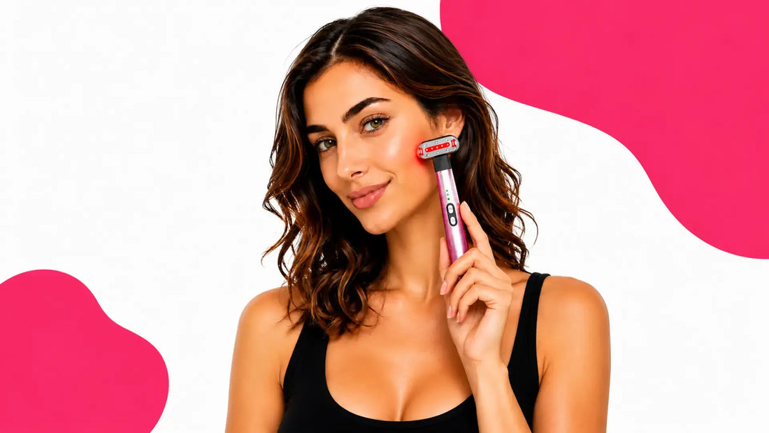 Rituel de soin visage régulier avec l'appareil AYLI LUMINA