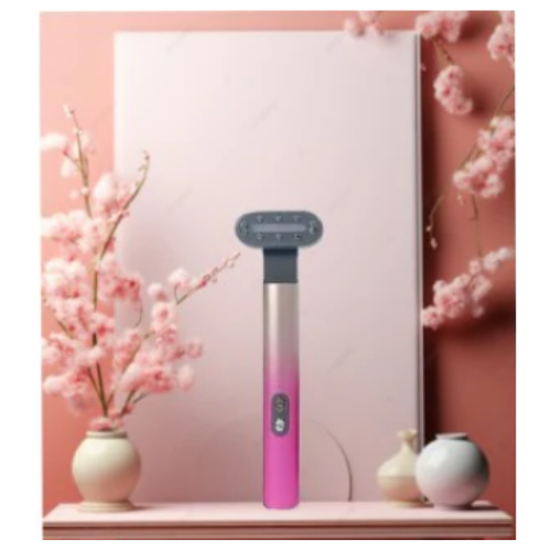 appareil de beauté electrostimulation douce, led thérapie, massage, stimulation, reboost le collagène