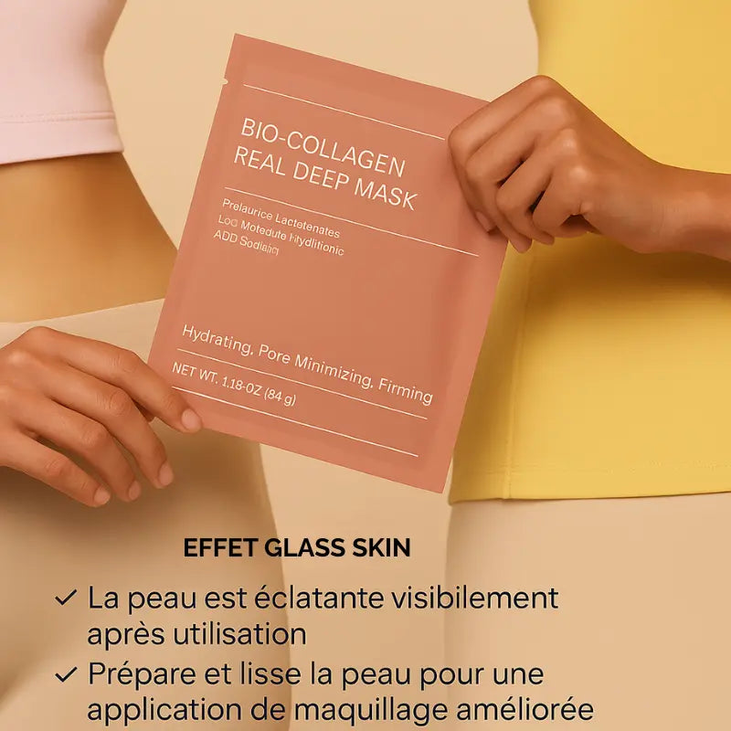 Masque Visage Bio Collagène – Hydratant et Anti-Rides