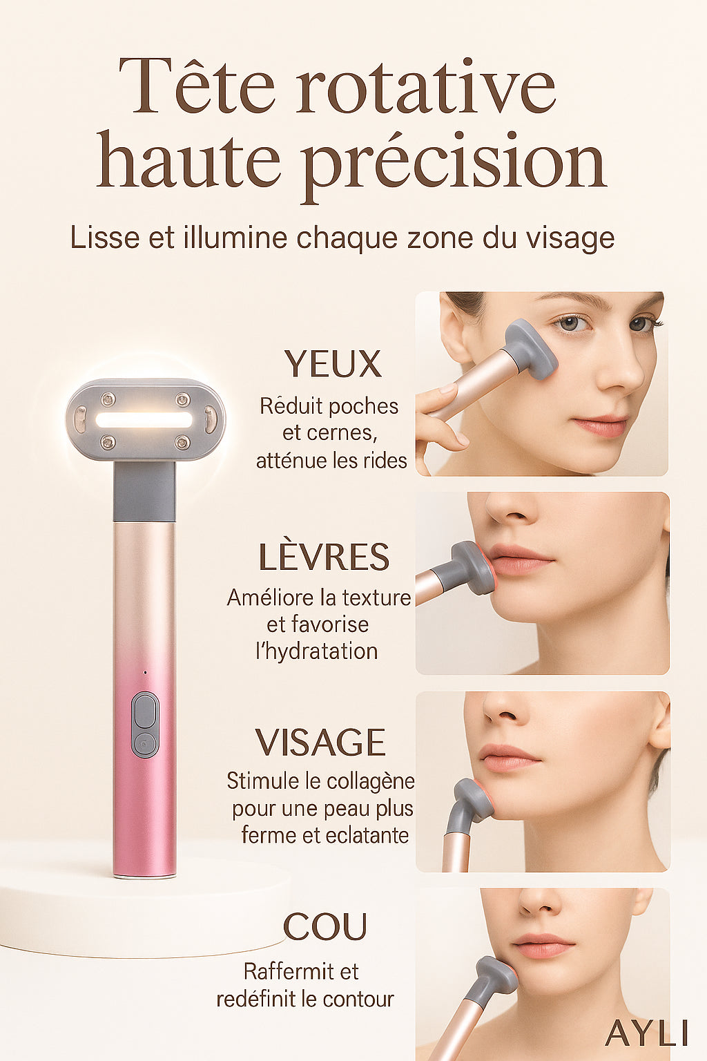Illuminateur Facial 4-en-1 AYLI®