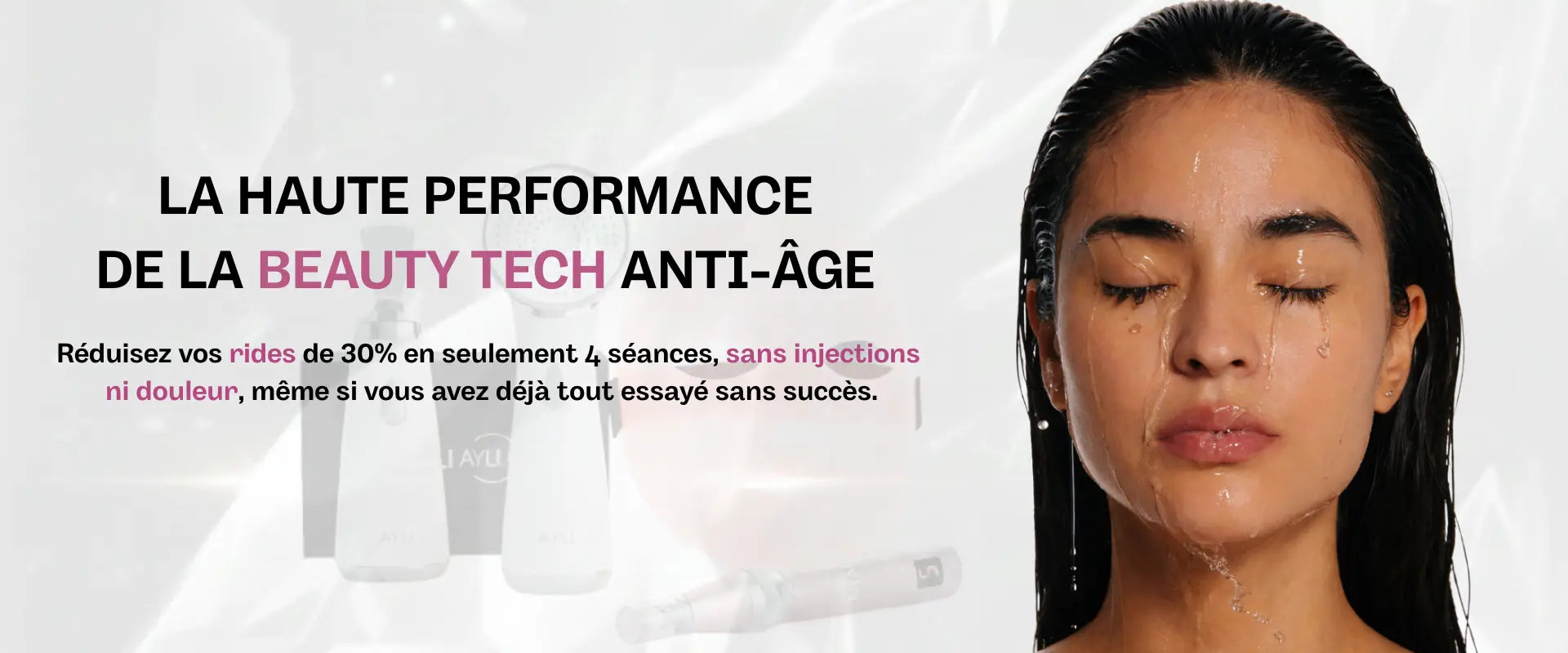 Technologie anti-âge AYLI SKIN : lissage des rides en 4 séances sans chirurgie, alternative aux injections.bannière ordinateur