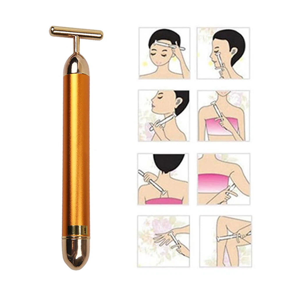 3D Roller Massager Facial Lifting Massager Skincare 360 Rotate Eye Massage Instrument Electric Vibrating Beauty Relaxation Tool