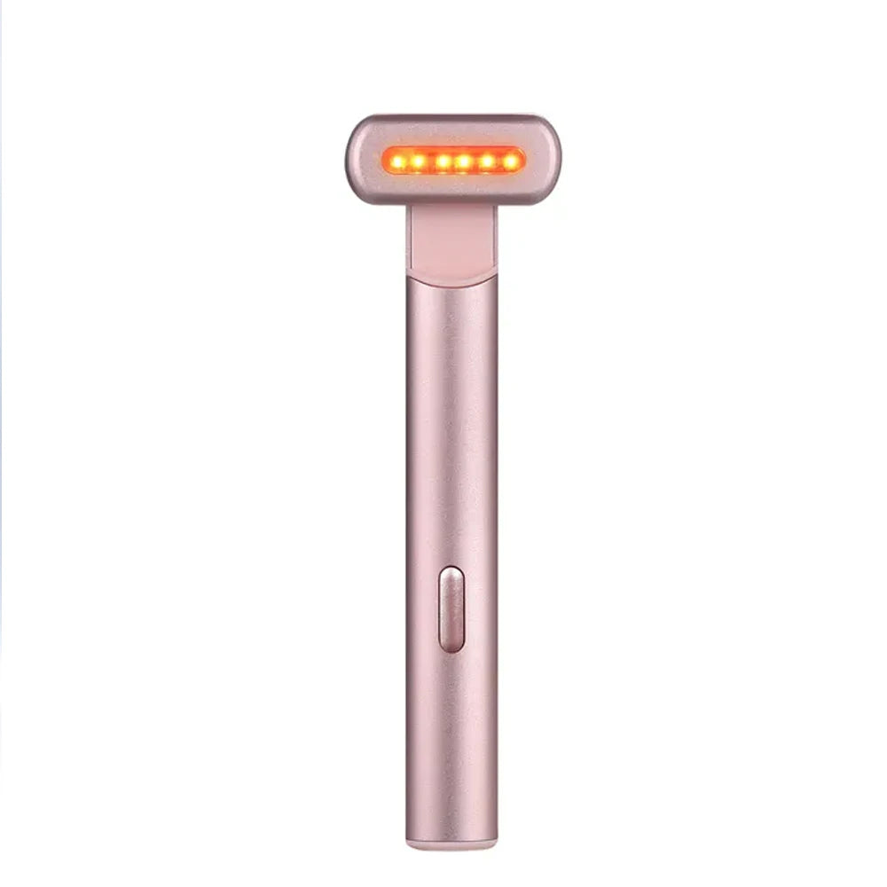 dispositif de soin du visage, par led et microcourant EMS, chaleur et vibration
