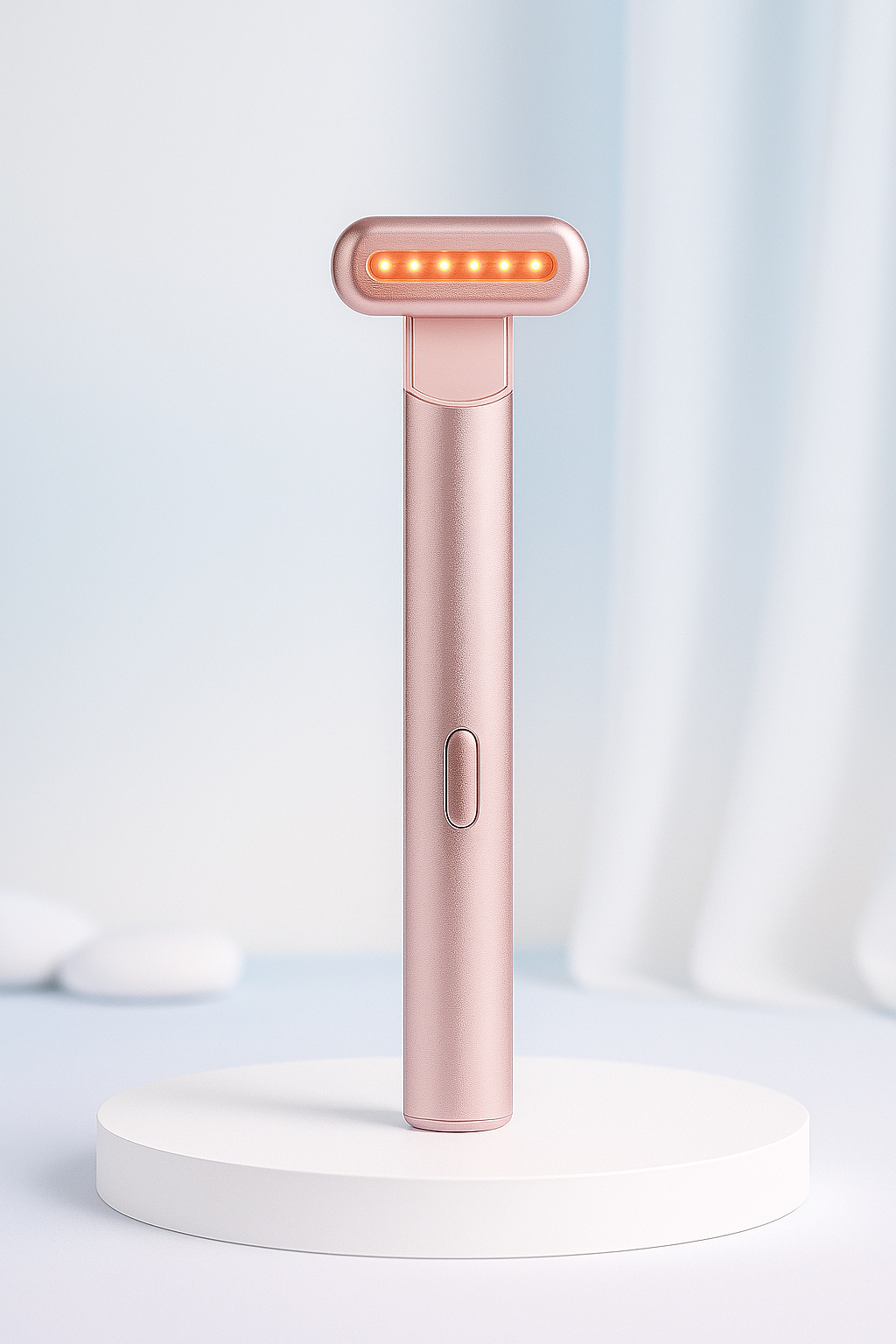 Thérapie par led et microcourant pour soin du visage et contour des yeux