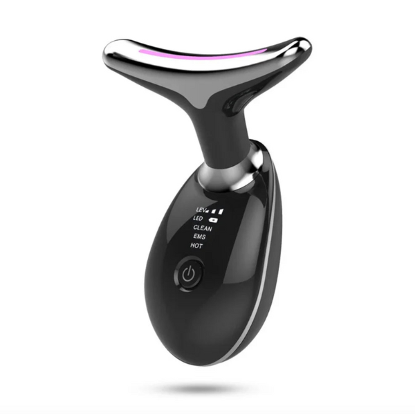 Appareil de Lift Facial EMS avec LED - Anti-Rides et Double Menton