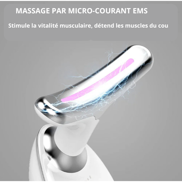 Appareil de Lift Facial EMS avec LED - Anti-Rides et Double Menton