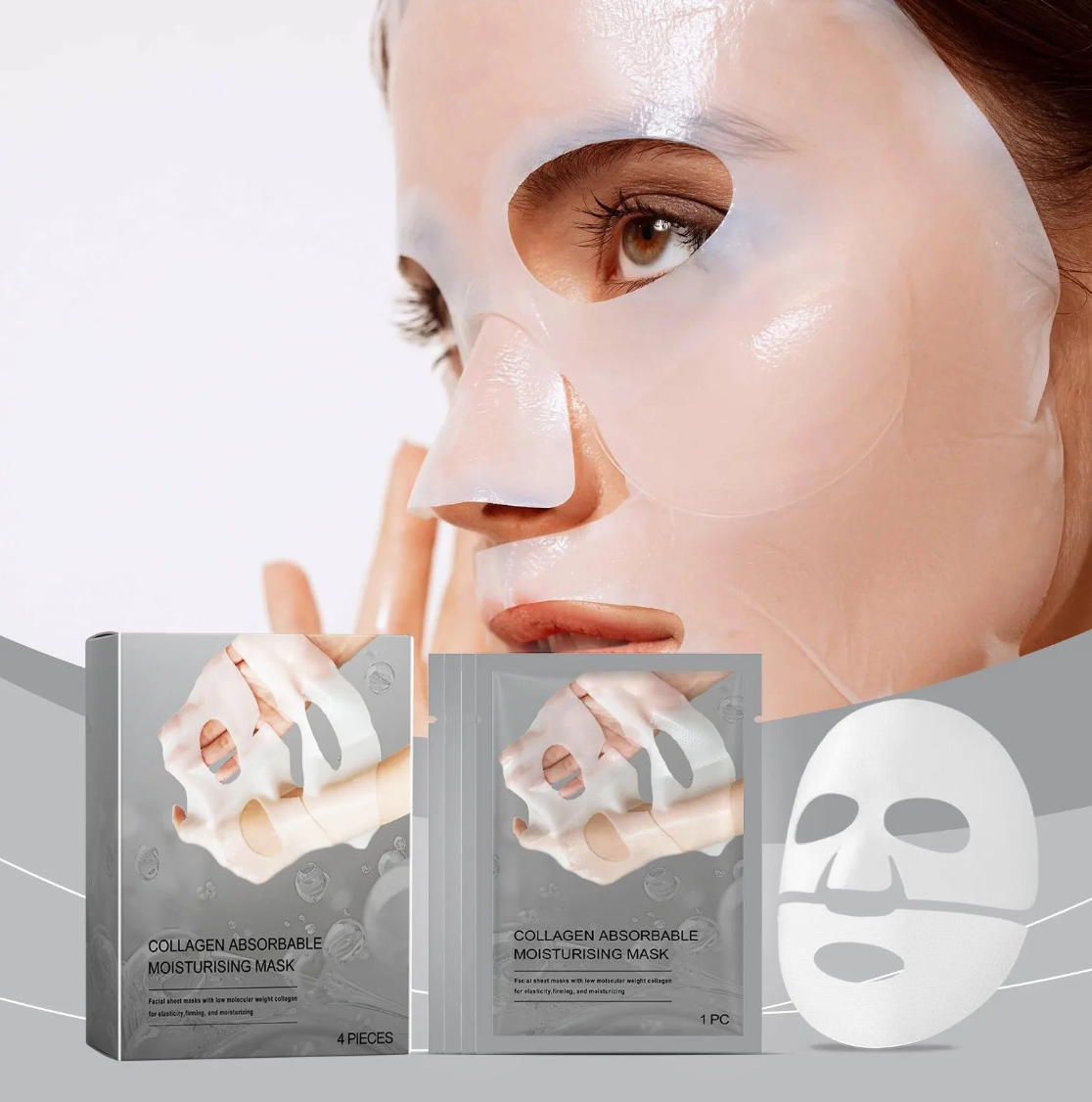 masque au collagène, hydratant, repulpant, redensifie la peau