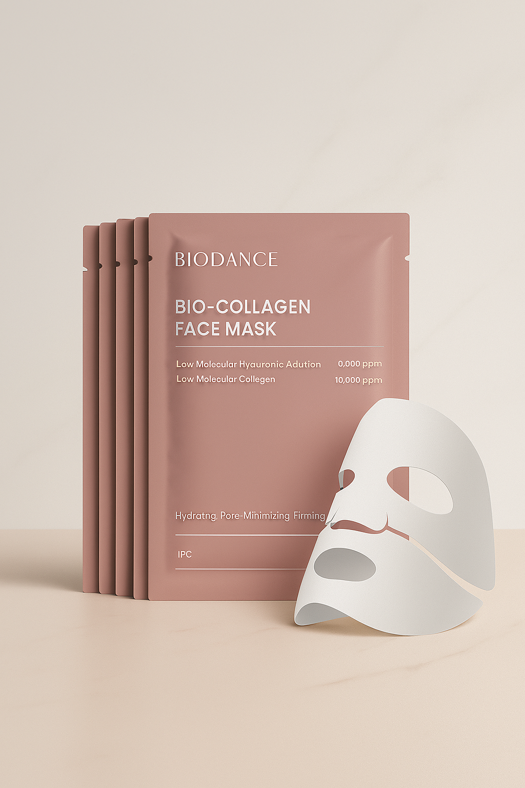 masque, collagène, hydratant, et visage, 5 pièces