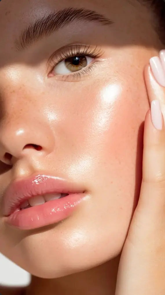 Résultat d'une peau lumineuse et grain de peau affiné après utilisation du Dermapen AYLI