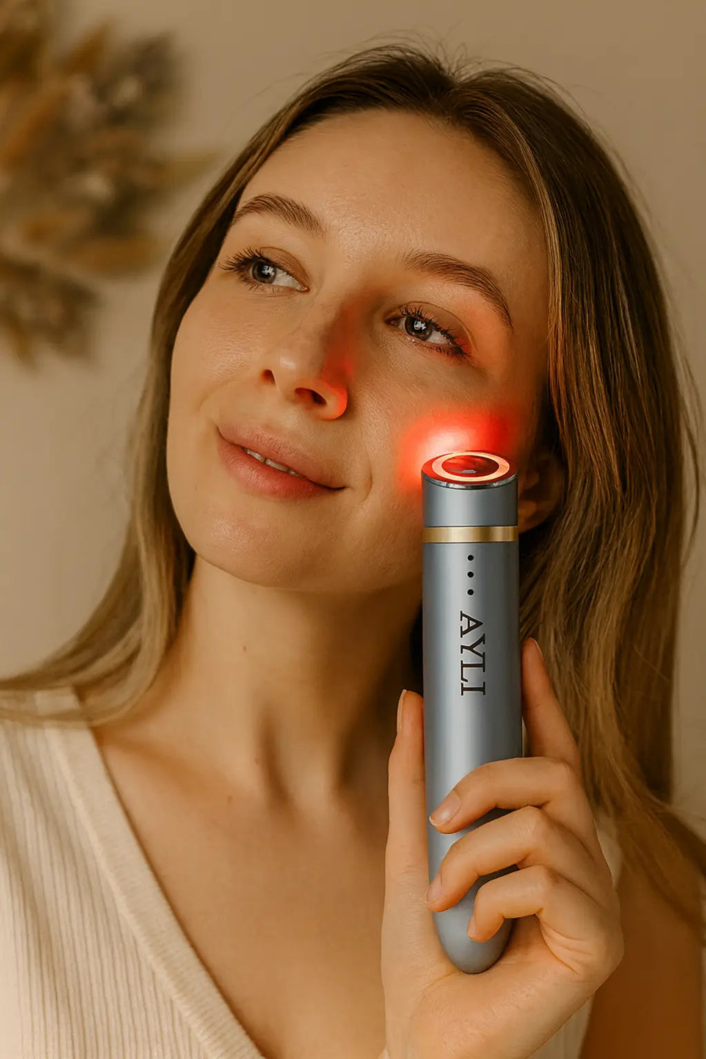 "Gros plan sur le visage d'une femme illustrant les bénéfices de la technologie HIFU, radiofréquence et EMS pour la fermeté et la tonicité des traits."